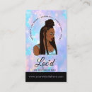 Search for loctician business cards Braids