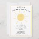 Search for you are my sunshine 1st birthday invitations Gender neutral