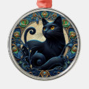 Search for russian blue cat ornaments Black
