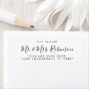 Search for future mr and mrs return address labels Script calligraphy typography