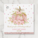 Search for pumpkin baby shower favor tags elegant