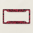 Search for red license plate frames Flowers
