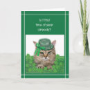Search for funny st patricks day cards Cat