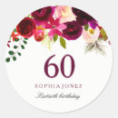 Search for floral stickers Burgundy