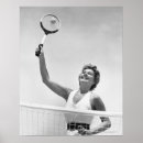 Search for vintage tennis posters Waist up