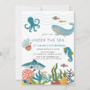 Search for marine birthday invitations Whale
