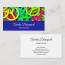 Search for hippie business cards 60's