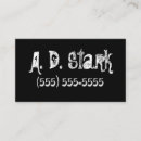 Search for edgy business cards Black and white