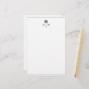 Search for black and white stationery paper Monogrammed