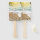 Search for beach wedding hand fans Nautical