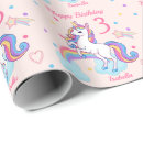 Search for unicorn christmas wrapping paper Pink