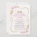 Search for 1st birthday baptism invitations Floral