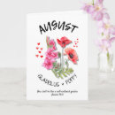 Search for august birth flower cards For her