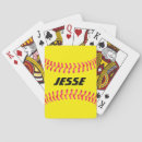 Search for softball playing cards For her