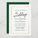 Search for black green gold wedding invitations Chic