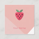 Search for strawberry business cards Cute