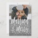 Search for holiday wedding announcement cards Hand lettered