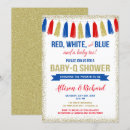 Search for red and gold baby shower invitations Gender neutral