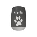 Search for paw prints dog nail art Black