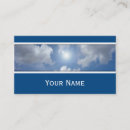 Search for blue sky and clouds business cards Skies