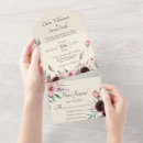 Search for cream burgundy wedding invitations Maroon