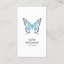 Search for blue butterfly business cards Beauty