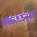 Search for purple name plates Contemporary