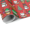Search for character wrapping paper Christmas tree