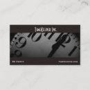 Search for clock business cards Black