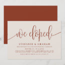 Search for elopement wedding invitations Eloped