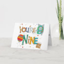 Search for 9 year old boy birthday cards Nine