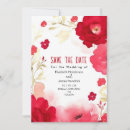 Search for crimson red wedding invitations Watercolor