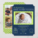 Search for two sided birth announcement cards Simple