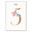 Search for floral table cards Botanical