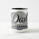 Search for dad superhero mugs Father's
