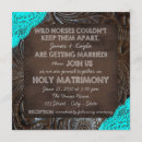 Search for leather and lace invitations Rustic