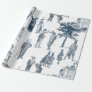 Search for blue toile wrapping paper Whimsical