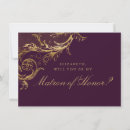 Search for gothic bridal party proposal cards Purple