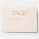 Search for pink wedding envelopes Return address