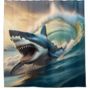 Search for shark shower curtains Nautical