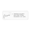 Search for heart return address labels Modern