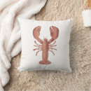 Search for lobster pillows Watercolor