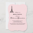 Search for paris bridal shower invitations Pink