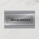 Search for sheet metal business cards Metallic