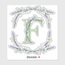 Search for letter f monogram stickers Botanical