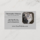 Search for wolf business cards Wildlife