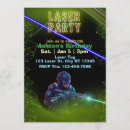 Search for laser tag birthday invitations Black
