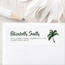 Search for palm trees return address labels Summer