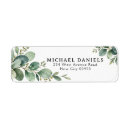 Search for eucalyptus return address labels Rustic branch