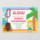 Search for hula girl invitations Hawaii